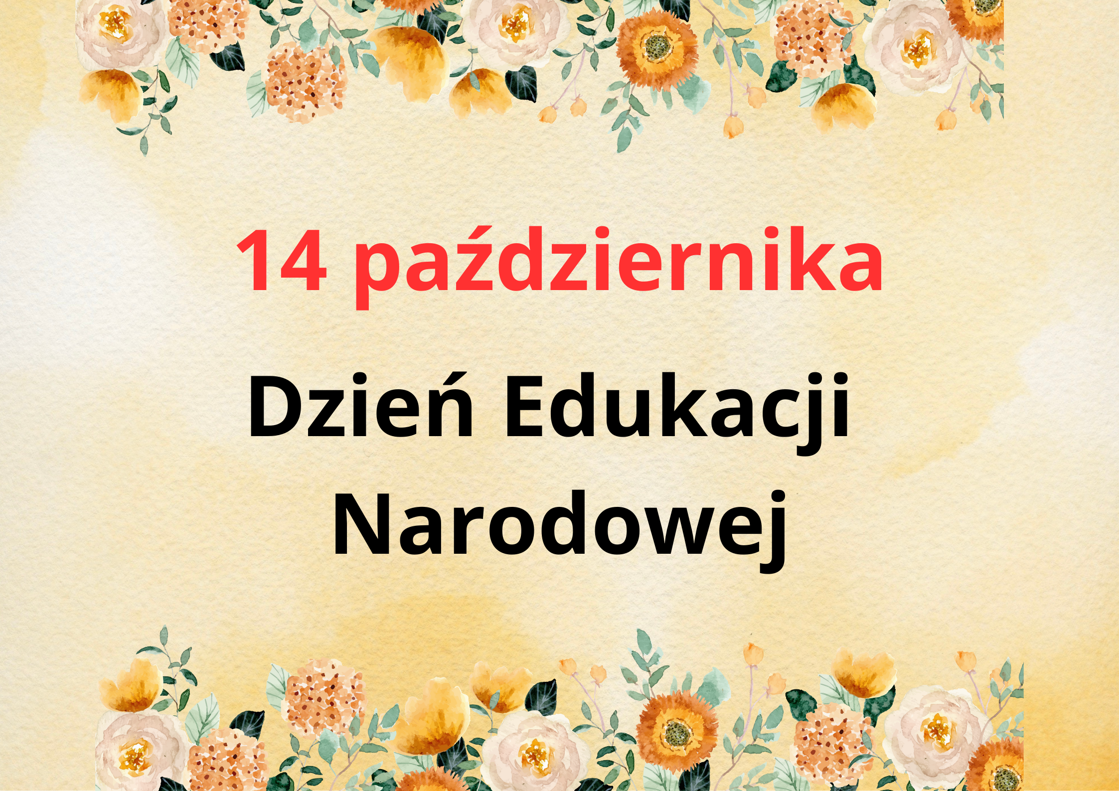 Dzień Edukacji Narodowej plakat