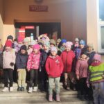 Mądre Sowy przed budynkiem Urzędu Poczty Polskiej w Lublińcu