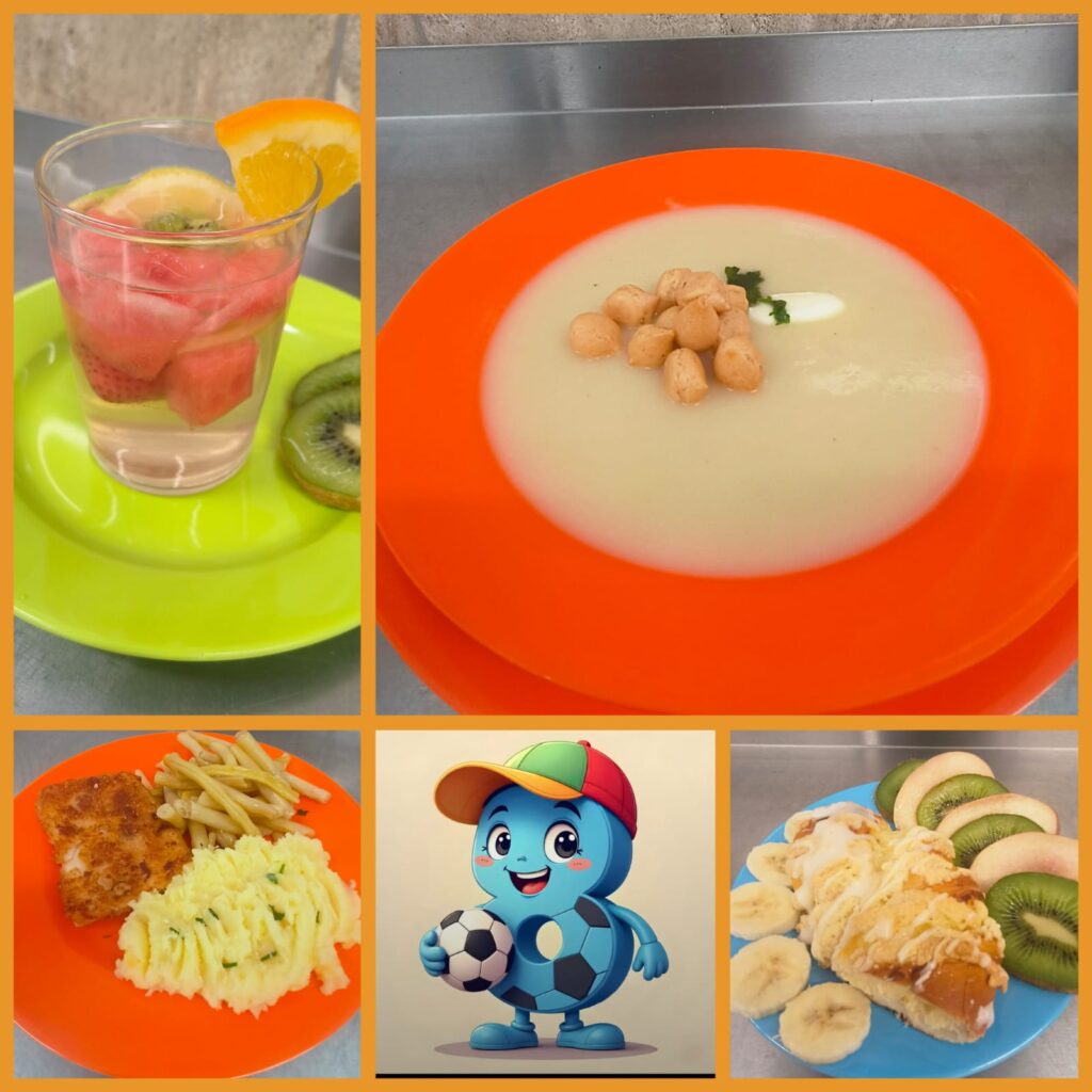 Zdjęcie przedstawia potrawy podawane w przedszkolu