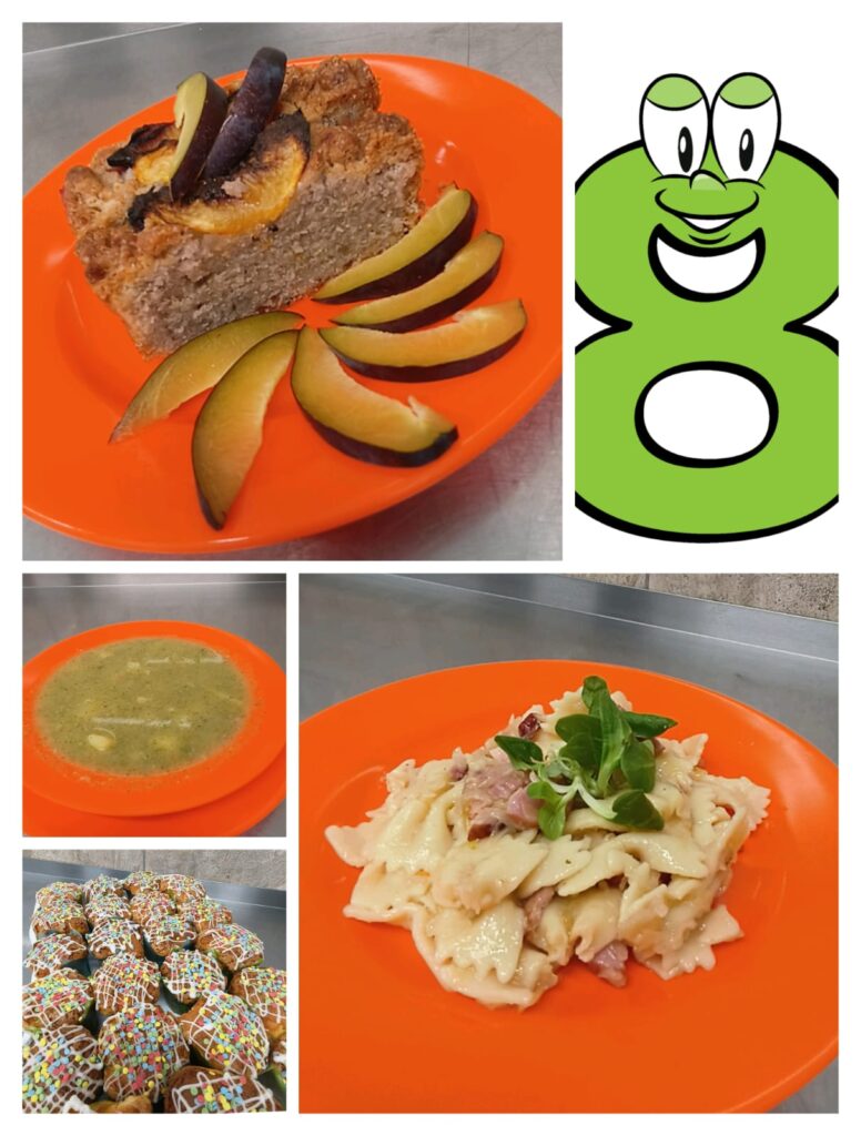 Zdjęcie przedstawia potrawy podawane w przedszkolu