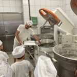 Dzieci poznają sprzęt wykorzystywane w piekarni