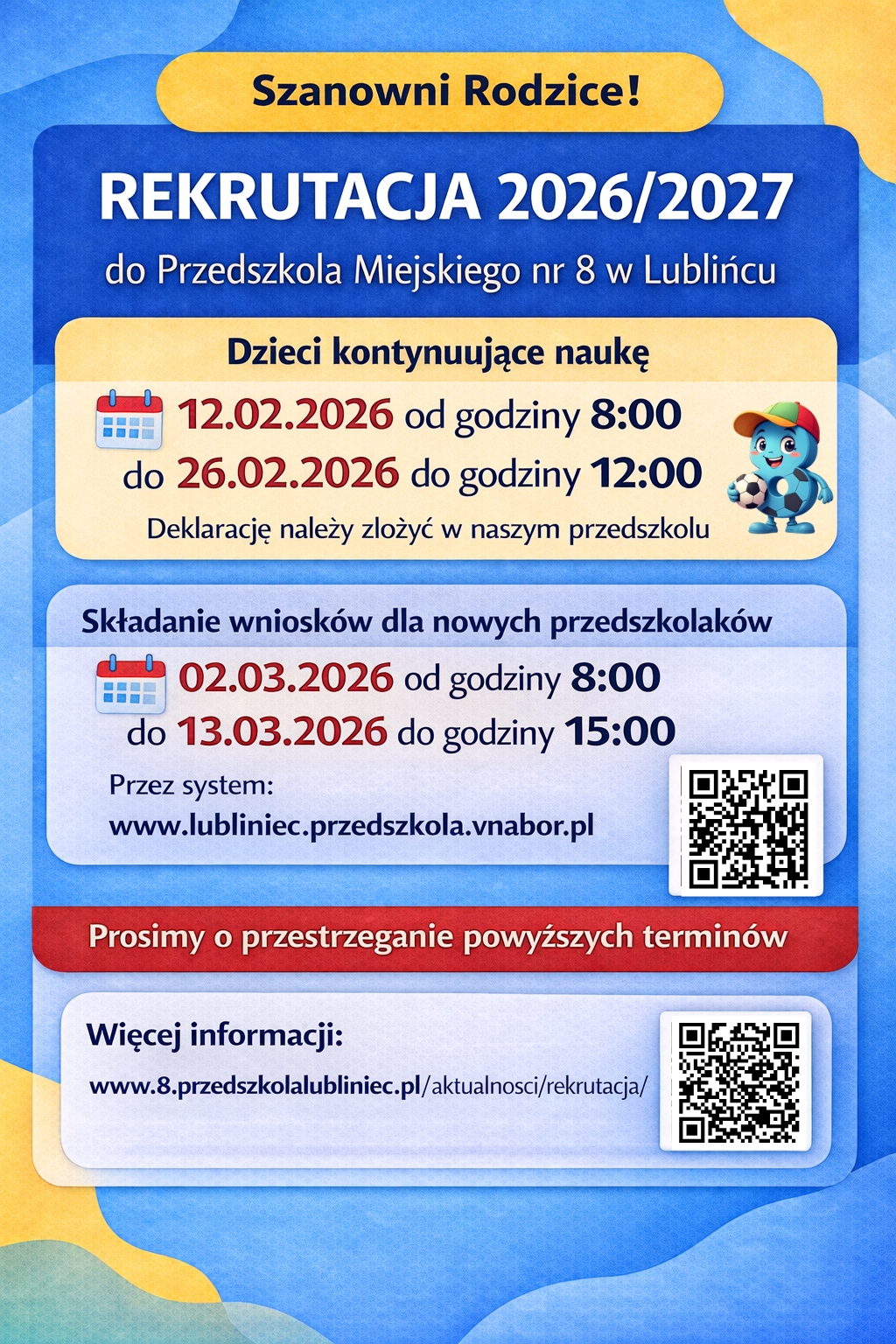 Plakat informacje rekrutacja