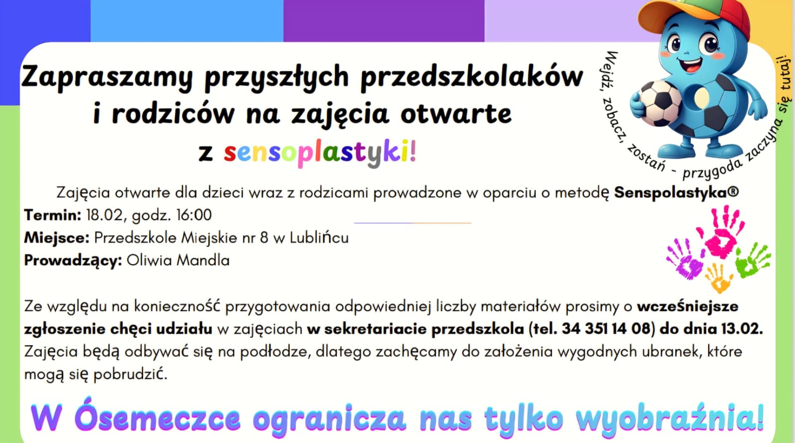 Plakat sensoplastyka informacje