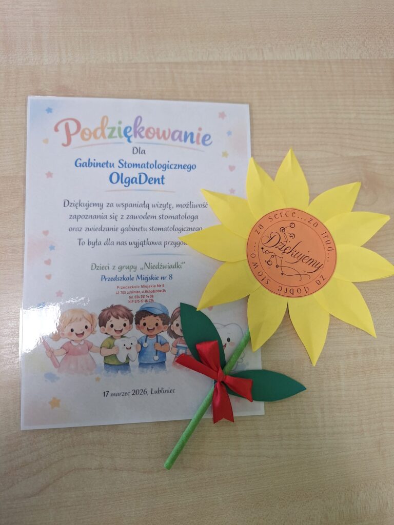 Dyplom - Podziękowanie