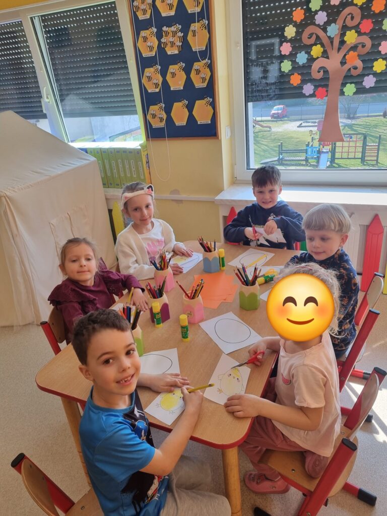 Twórcze działania przedszkolaków.