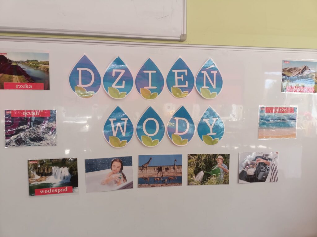 Tablica informacyjna "Dzień Wody"