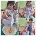 Ciasto na gofry w przygotowaniu-dodawanie kolejnych składników