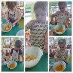 Ciasto na gofry w przygotowaniu-dodawanie kolejnych składników