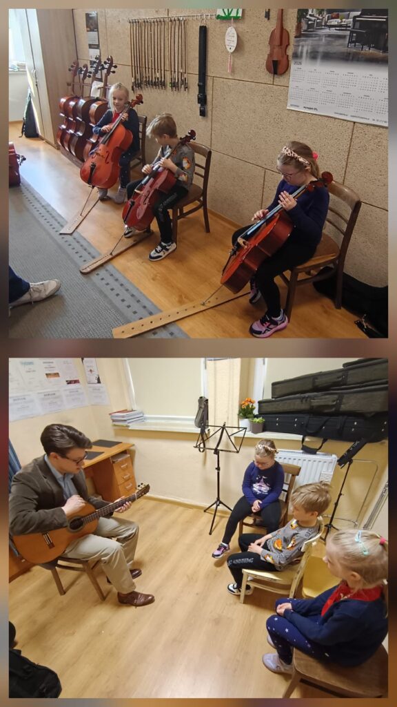 "Mądre Sowy" grają na instrumentach