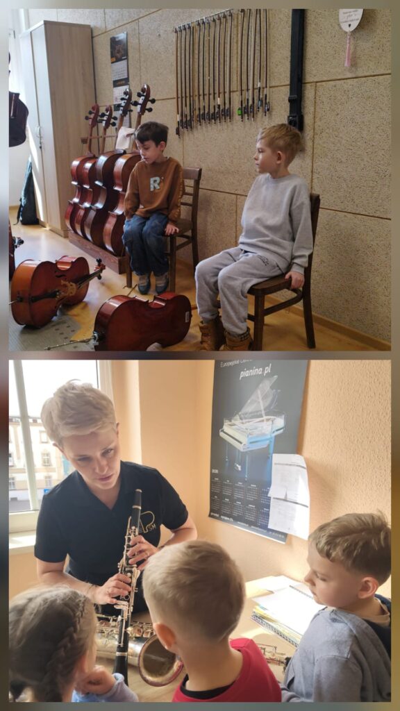 "Mądre Sowy" grają na instrumentach