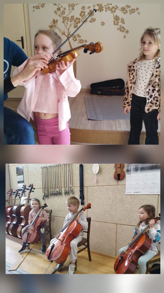 "Mądre Sowy" grają na instrumentach