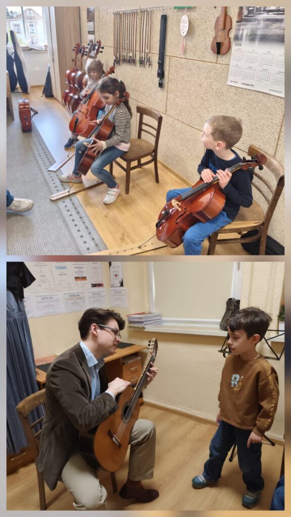 "Mądre Sowy" grają na instrumentach