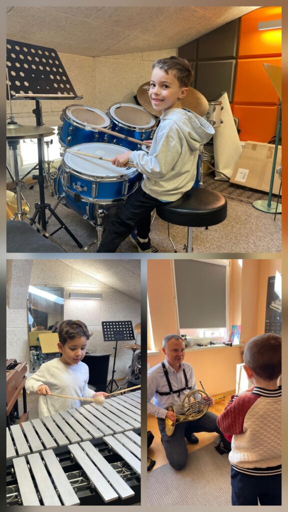 "Pszczółki" grają na instrumentach