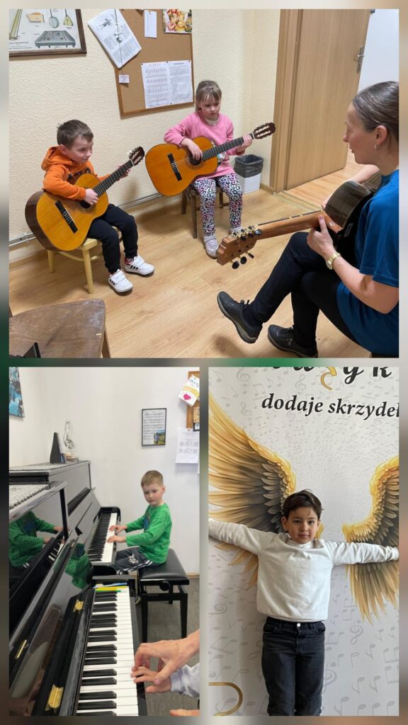 "Pszczółki" grają na instrumentach