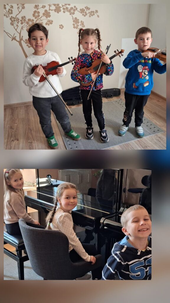 "Pszczółki" grają na instrumentach