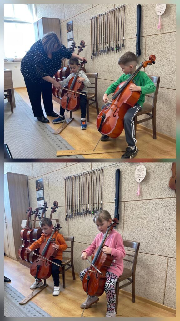 "Pszczółki" grają na instrumentach